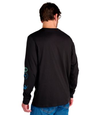 Men's Stacked Logo Long-Sleeve T-Shirt