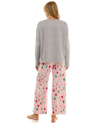 Women's Velour Open Leg Pull-On Pants