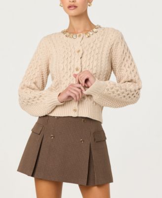 Women's Cathryn Crewneck Cardigan Sweater