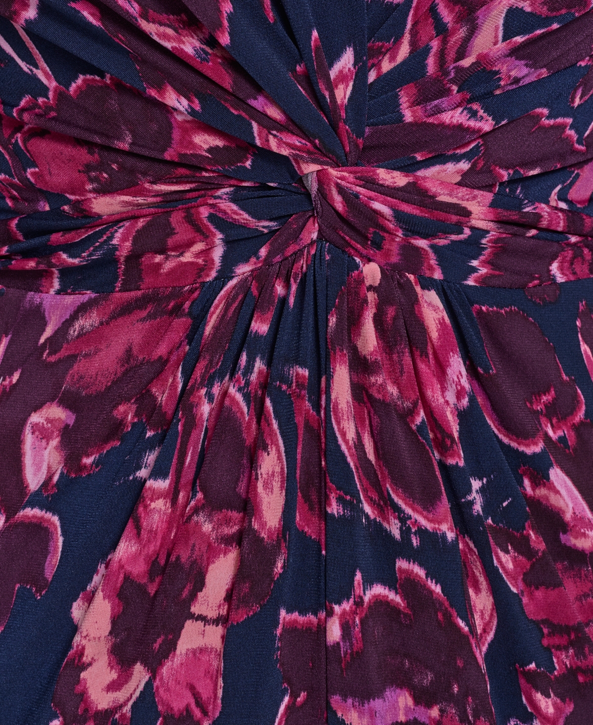 Jessica Howard Women's Puff Shoulder Sleeve Twist Front Midi Dress In Pink