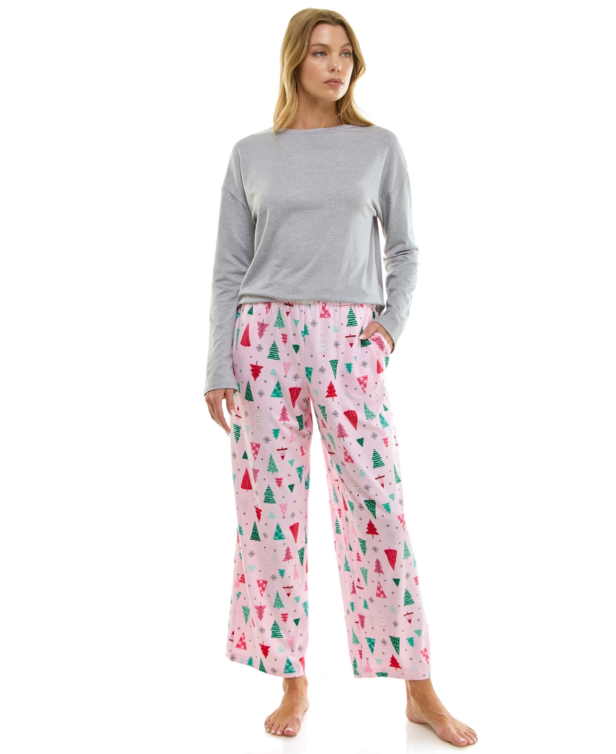 Roudelain Women's Printed Open Leg Pants