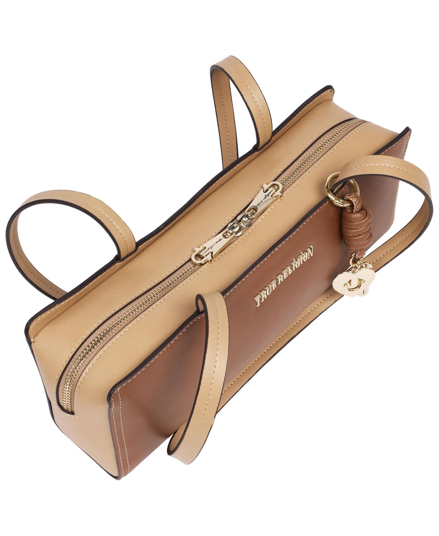 Женская сумка True Religion East/West Modern Satchel, цвет: Коньячный — фото 5