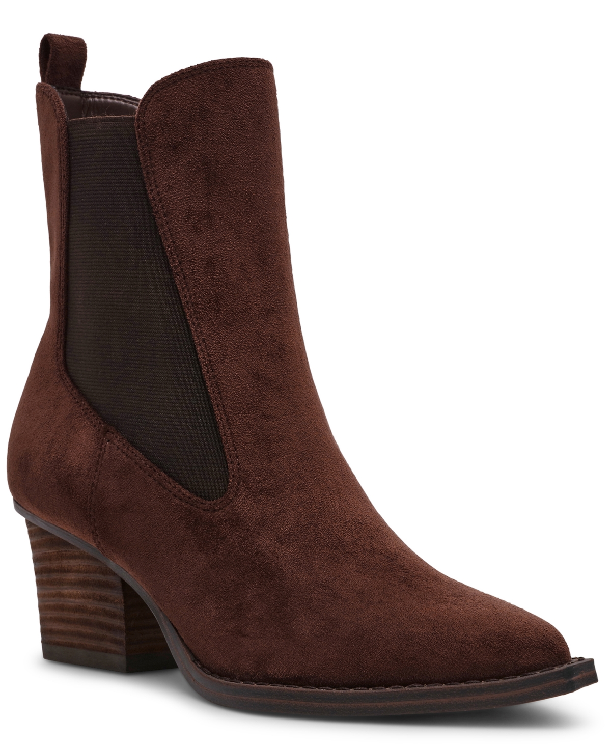 Dv Dolce Vita Women's Jerico Heeled Pull-on Western Booties In Brown