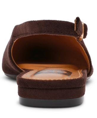 Women's Empress Pointed Toe Slingback Flat Mules