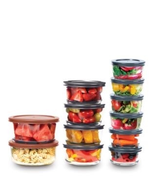 24 Piece Glass Food Storage Set