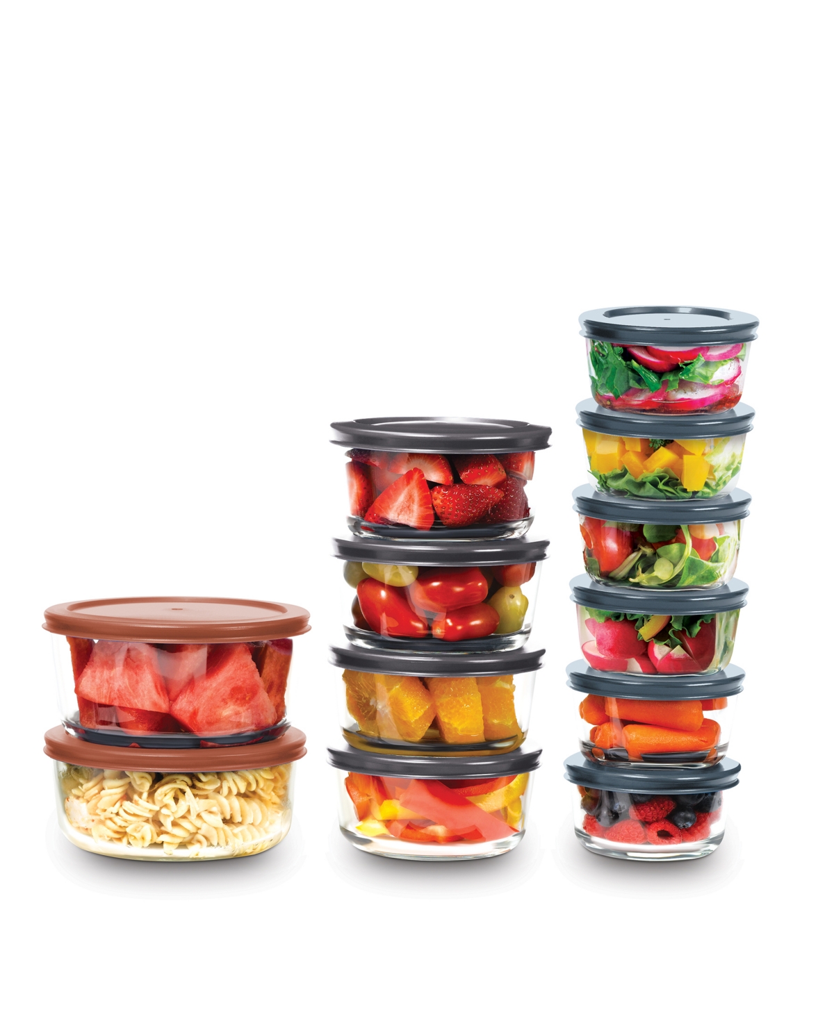 Art & Cook 24 Pc Glass Containers In Multi