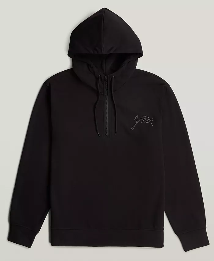Men's Script Long-Sleeve Hooded Sweatshirt - thumbnail 3