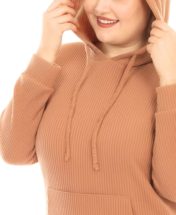 Plus Size Super Soft Two Piece Ribbed Set - thumbnail 9