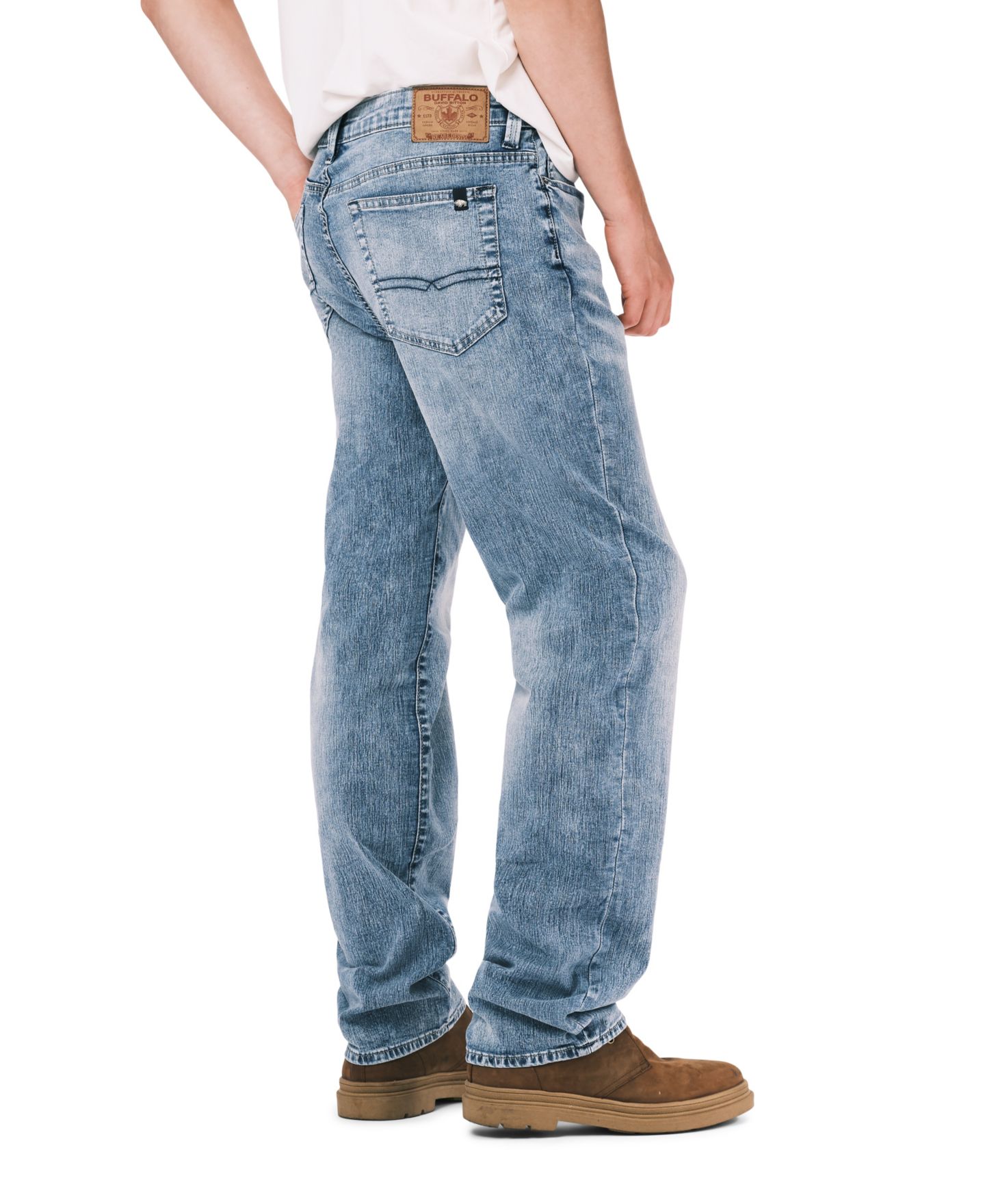 Мужские джинсы Buffalo David Bitton Relaxed Straight Fit Driven-X, цвет: Индиго — фото 3
