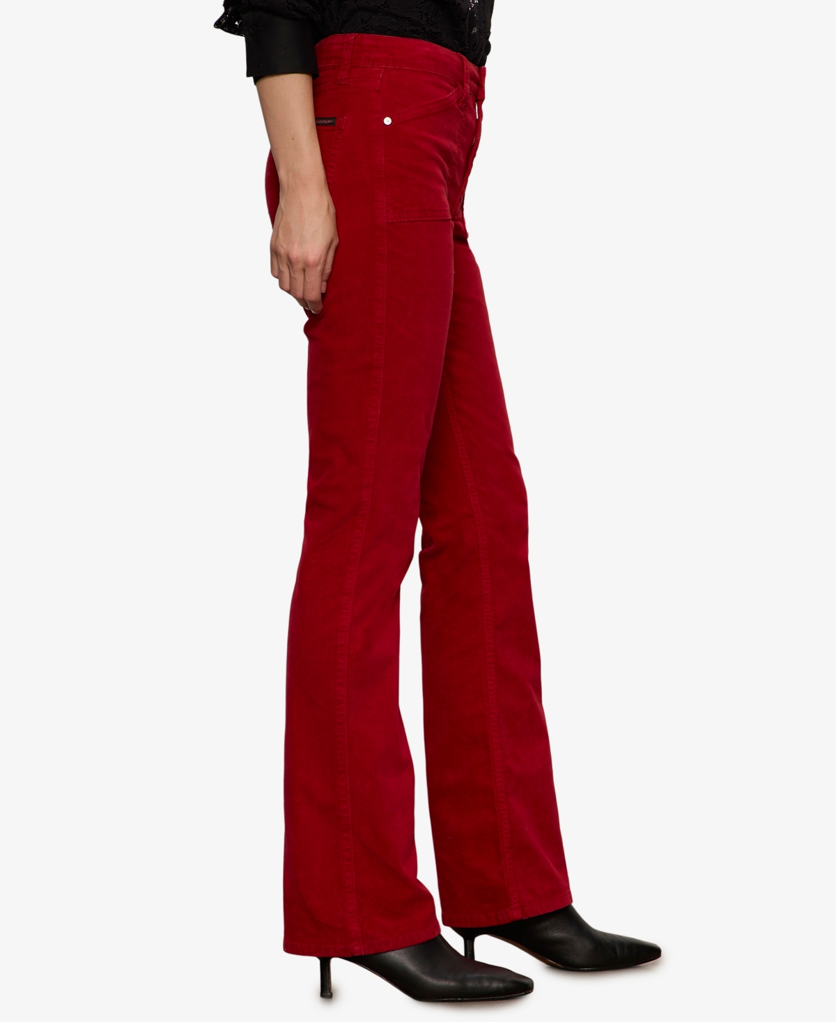 Sanctuary Women's Velveteen Brook Bootcut Stretch Pants