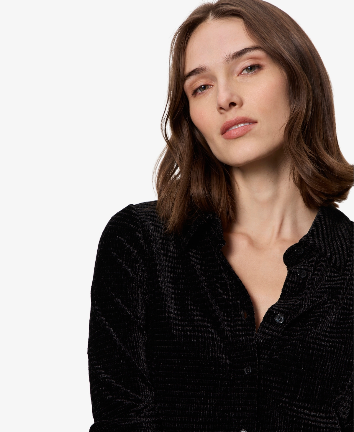 Sanctuary Women's Fitted Button Down Top In Black