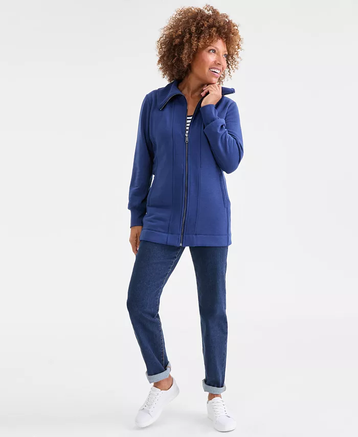 Women's Zip-Front Fleece Tunic - thumbnail 5