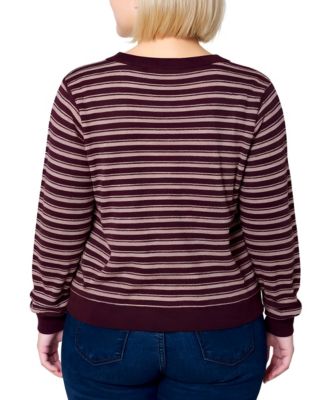 Women's Plus Size Long sleeve Ribbed Cardigan Sweater