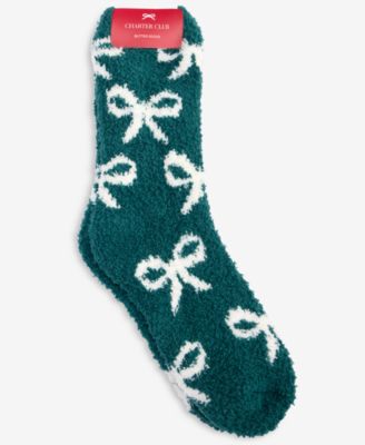 Women's 2-Pk. Holiday Fuzzy Butter Socks, Created for Macy's