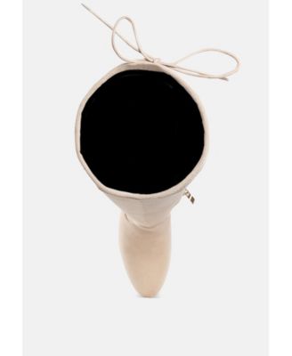 Womens Liama Minimal Drawstring Detail Knee-High