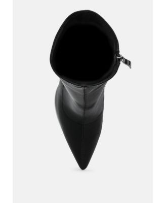 Womens Rabha Contrasting Platform Detail Sock Boots