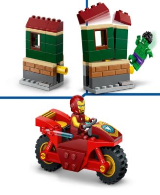 Marvel Iron Man with Bike and The Hulk Building Toy 76287, 68-Pieces