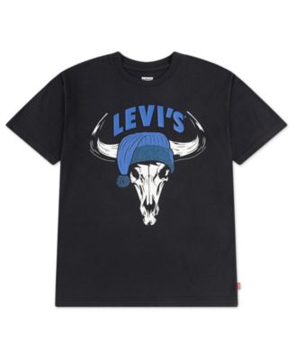 Levi's - Boys 8-20 Festive Steer Head Crewneck T-Shirt