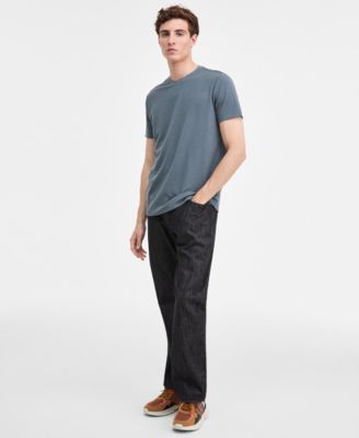 Men's Blake Textured Crew Short-Sleeve Knit T-Shirt