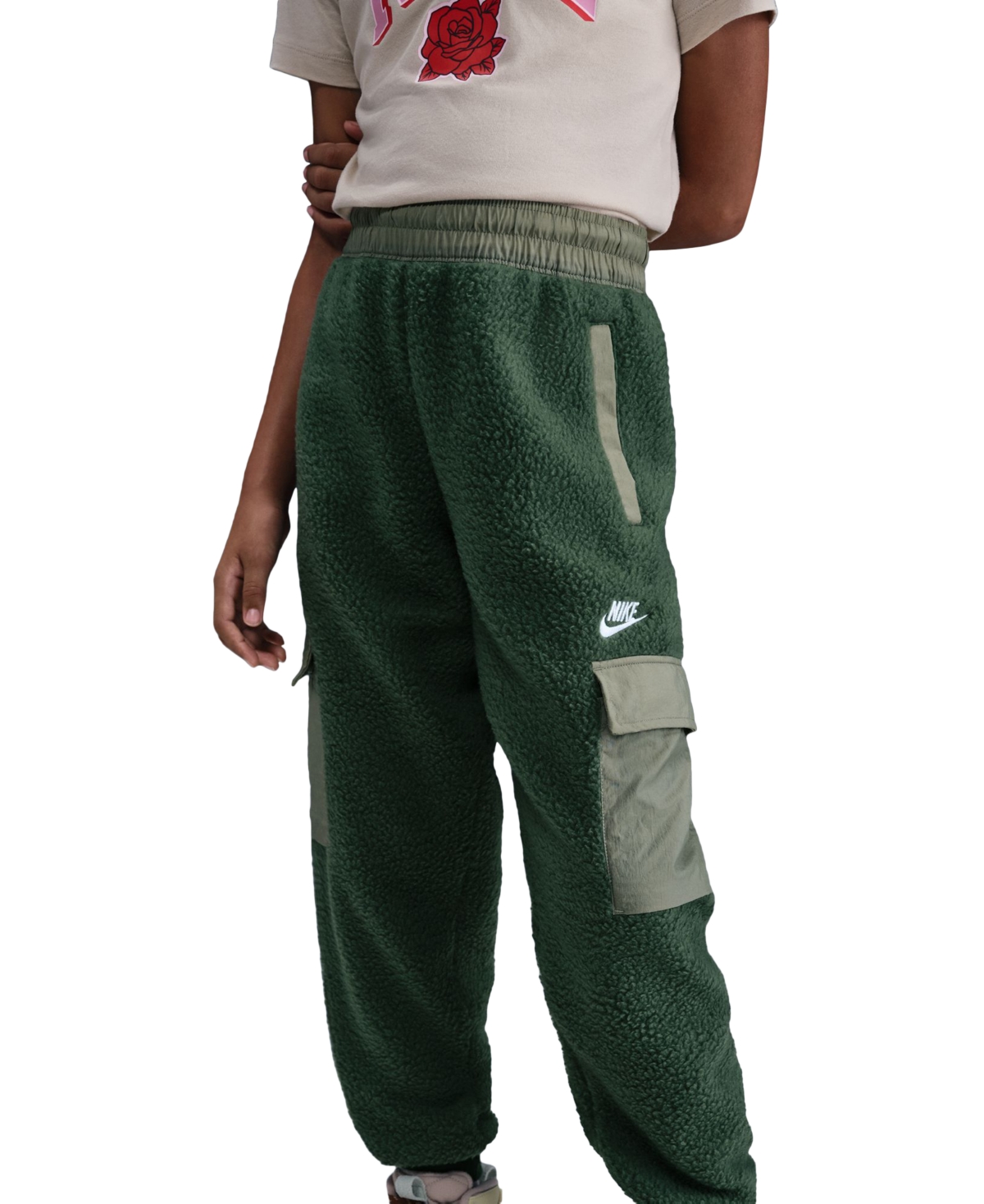 Nike Sportswear Club Fleece Big Kids' Cargo Pants In Green