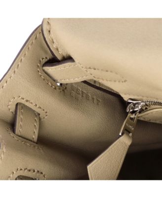 Kelly 25 Handbag Verso Swift with Palladium Hardware