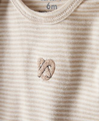 Baby Boys' or Baby Girls' Snack Time Long-Sleeve Bodysuits, 4-Pack Set