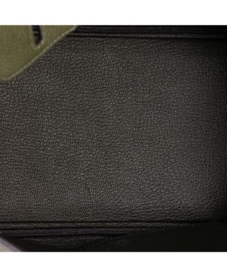 Birkin 25 Handbag Green Togo with Palladium Hardware