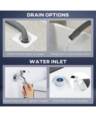 Portable Washing Machine with 1.3 Cu. Ft. Capacity, Compact Washer