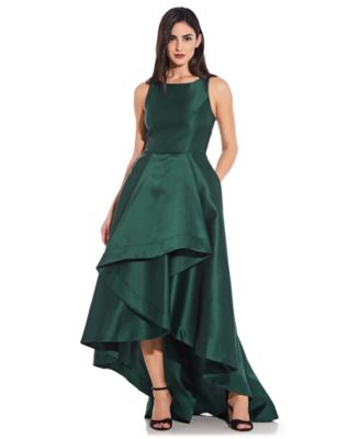 Women's High-Low Mikado Sleeveless Gown