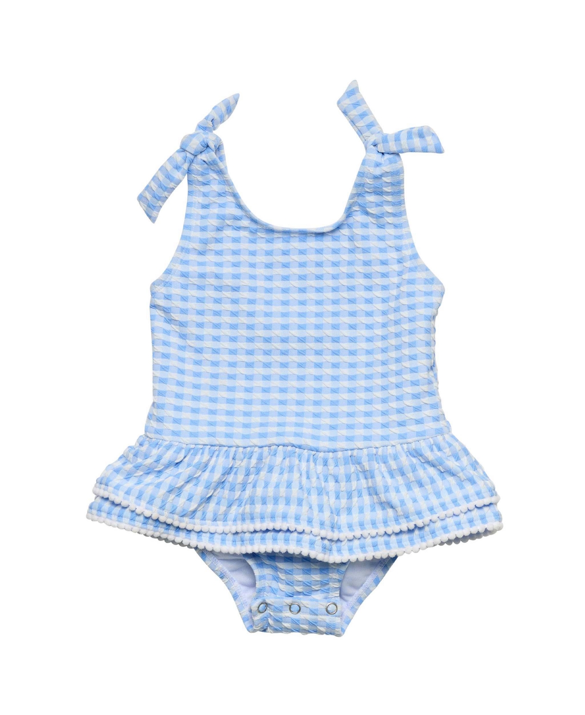Snapper Rock Little Girls Seaside Gingham Skirt Swimsuit