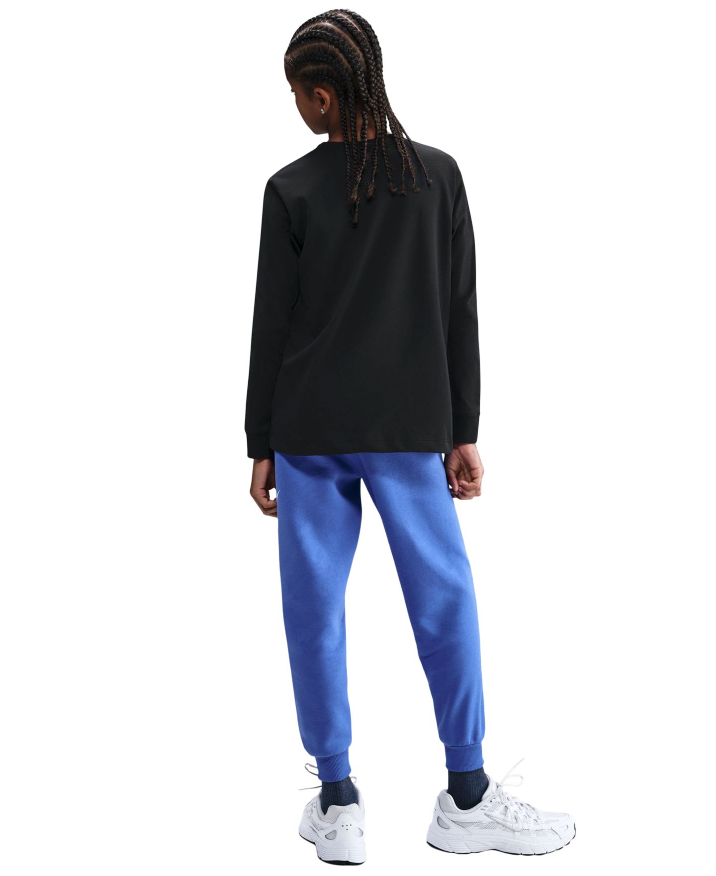 Детская футболка Nike Kids' Sportswear Printed Long-Sleeve T-Shirt, цвет: Чёрный — фото 4