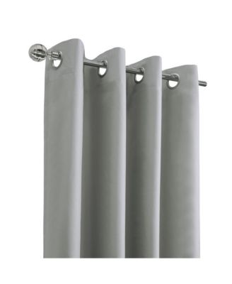 Alpine Blackout Premium Stylish and Functional Grommet Curtain Panel 52" x 95" Light Grey