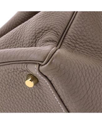 Kelly 32 Handbag Grey Togo with Gold Hardware