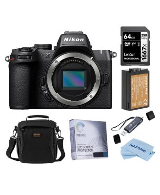 Z50II Mirrorless Camera, Bundle with 128GB Memory Card, EN-EL25 Battery and Shoulder Bag