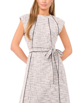 Women's Short-Sleeve Crewneck Knit Dress