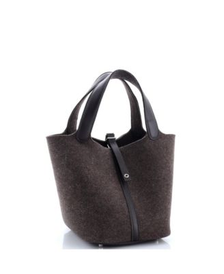 MM Picotin Lock Bag Felt with Leather