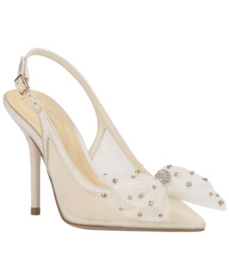 Women's Lavilra Bow Mesh Slingback Pumps