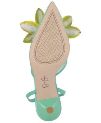 Women's Vilyria Orchid Embellished Mid-Heel Pumps