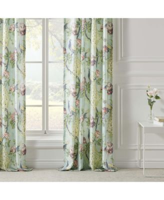 Pavona Enchanted Garden Curtain with Tie Backs 84" x 42" by Greenland Home Fashions
