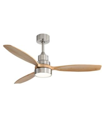 52 Inch 3 Blade Ceiling Fan with Light Source and Remote Control