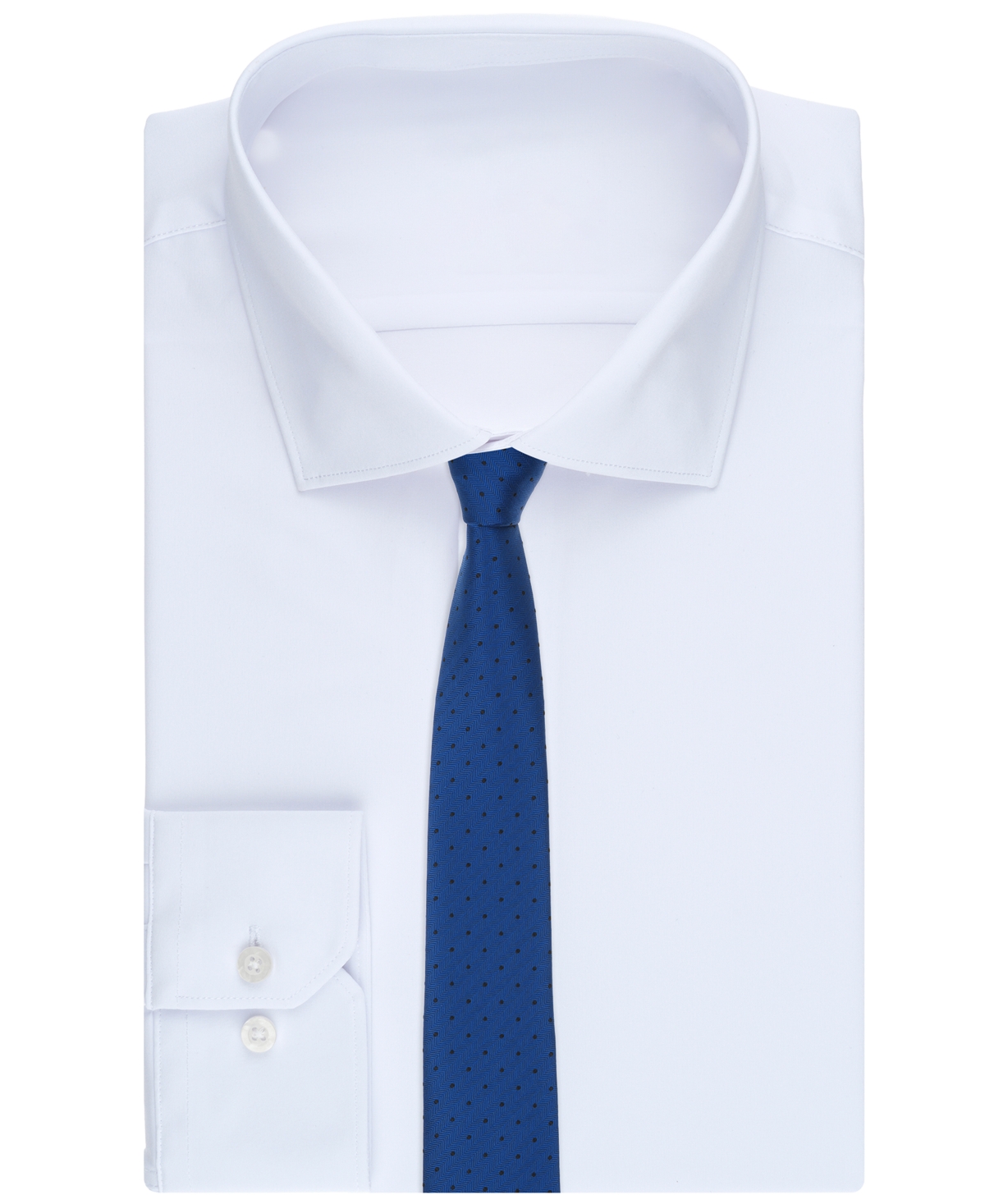 Alfani Men's Gossamer Dotted Tie, Macy's Exclusive In Blue