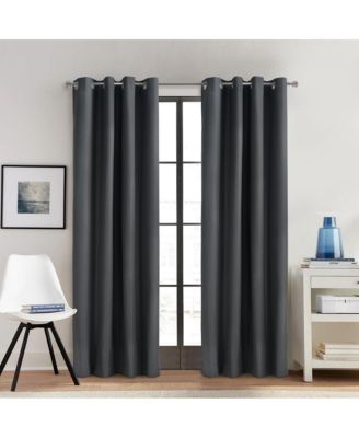 Alpine Blackout Premium Stylish and Functional Grommet Curtain Panel 52" x 108" Charcoal