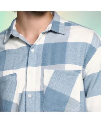 Men's Powder Blue Buffalo Utility Shacket