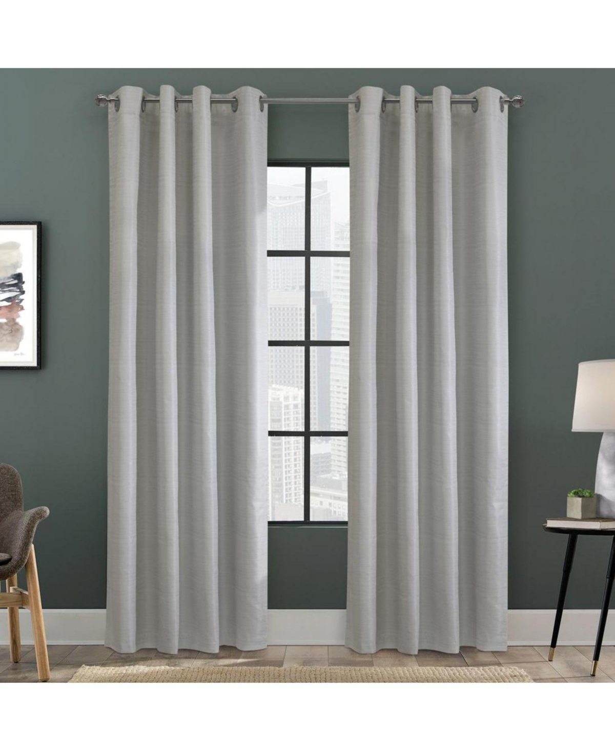 Thermaplus Solstice Room Darkening Grommet Curtain - 52x95", Oyster