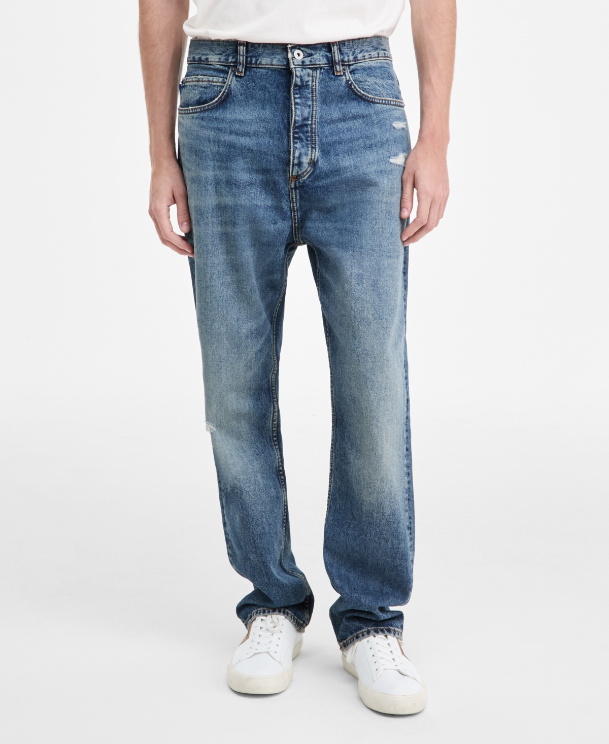 Hugo Boss Men's Nate Distressed Regular-Fit Jeans