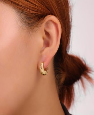 Cubic Zirconia Endless Hoop, Cubic Zirconia Stars Endless Hoop Cubic Zirconia Stars Clutch Hoop 3Pair Set