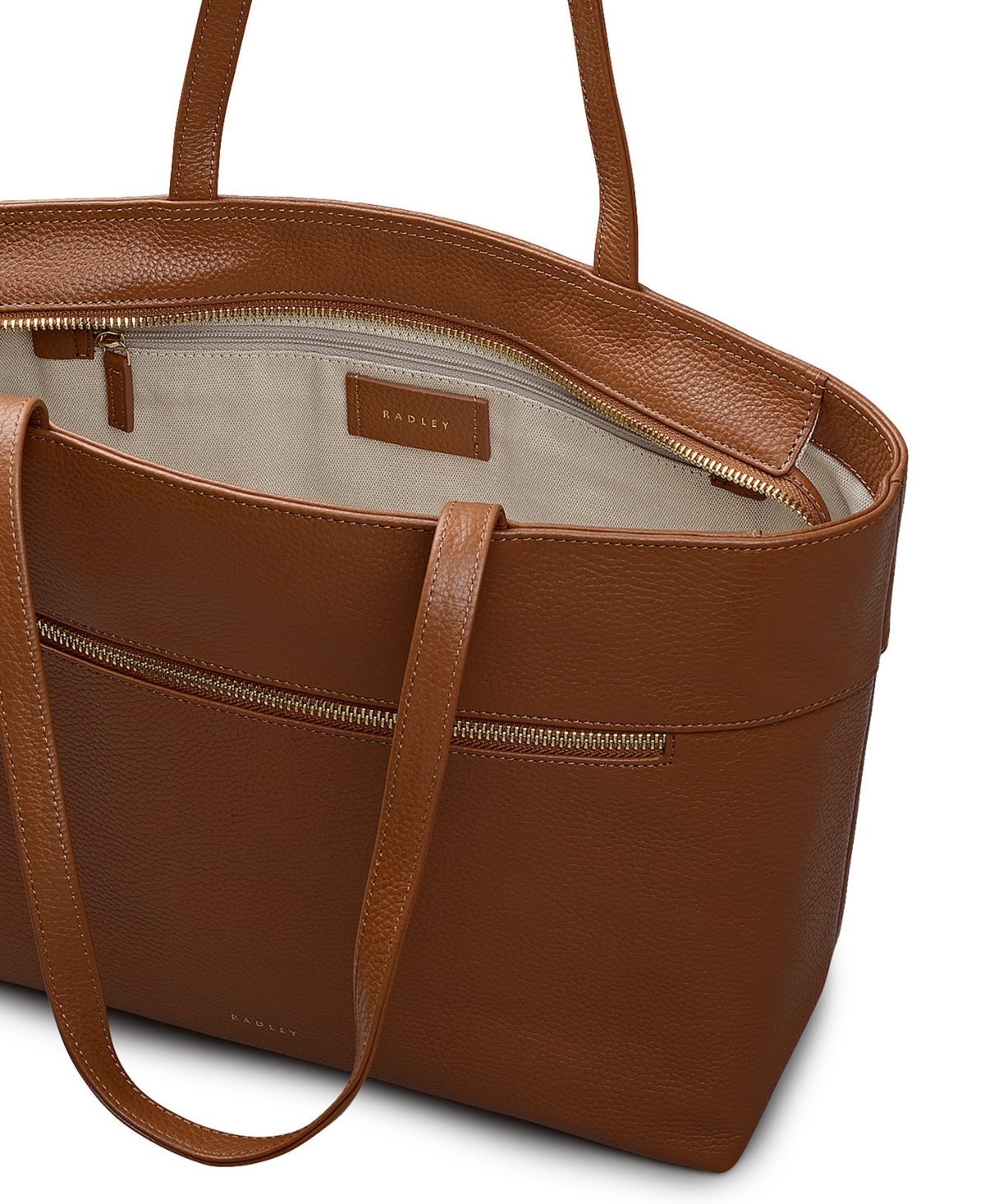Radley London Fountain Road Large Zip Top Tote Bag In Brown