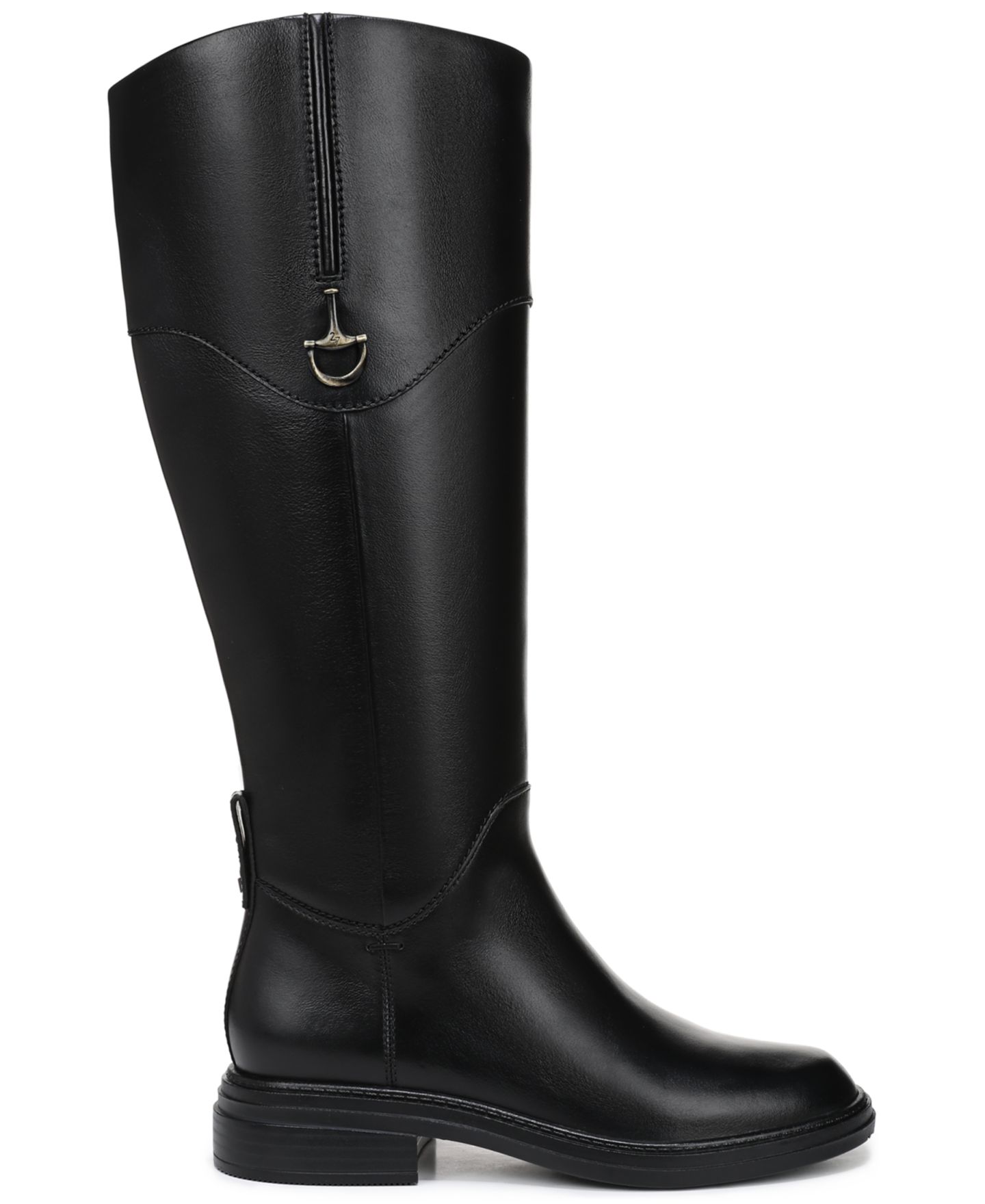 Женские ботинки 27 EDIT Naturalizer Oslo Wide Calf Tall Riding, цвет: Чёрный кожаный — фото 2