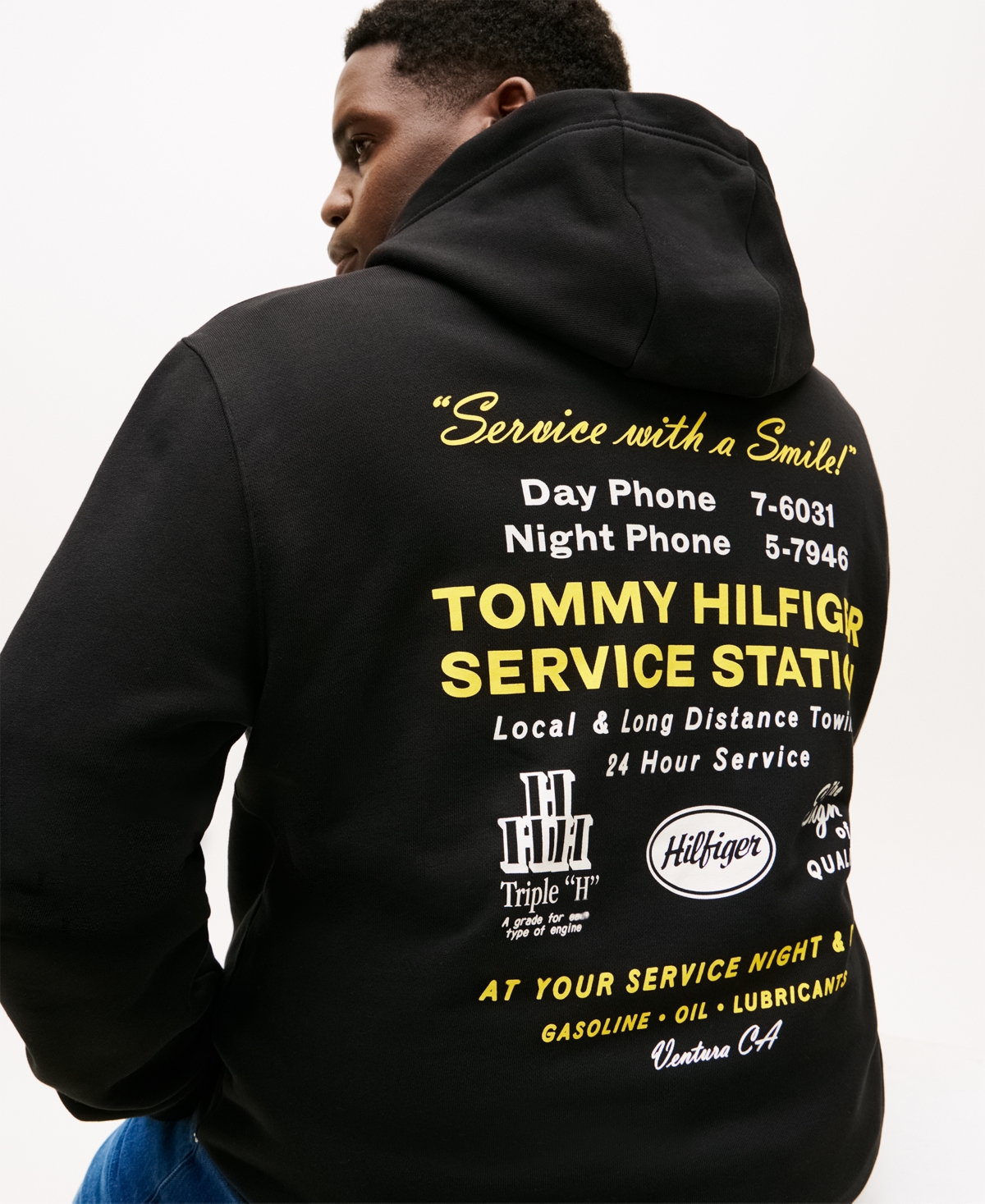 Tommy Hilfiger Men's Big & Tall Long-Sleeve Hooded Sweatshirt