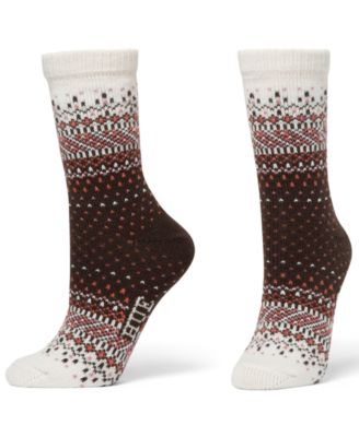 Women's 2-Pack Ombre Fair Isle Crew Socks